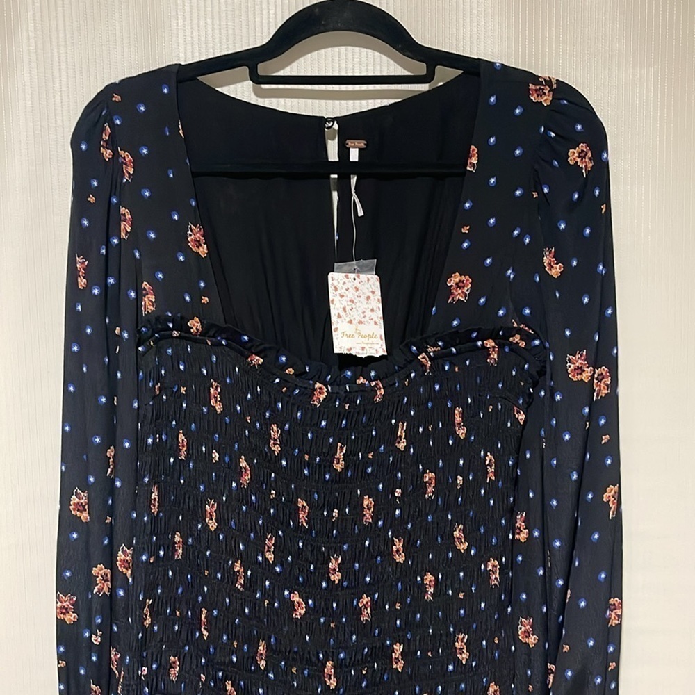 Free People Square Neck Mini Dress Size SP - Picture 6 of 17